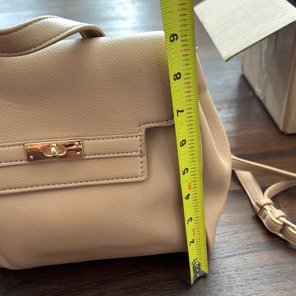 Urban Expressions Tan Backpack with Minimalist Design - Picture 5 of 9